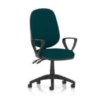 Esme – Multicolour Operator Office Chair Loop Arms Maringa Teal