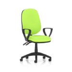 Esme – Multicolour Operator Office Chair Loop Arms Myrrh Green