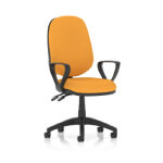 Esme – Multicolour Operator Office Chair Loop Arms Senna Yellow