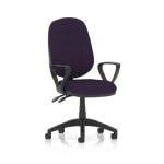 Esme – Multicolour Operator Office Chair Loop Arms Tansy Purple