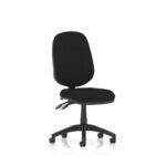 Esme – Multicolour Operator Office Chair No Arms Black Fabric No Arms