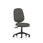 Esme – Multicolour Operator Office Chair No Arms Charcole Fabric No Arms