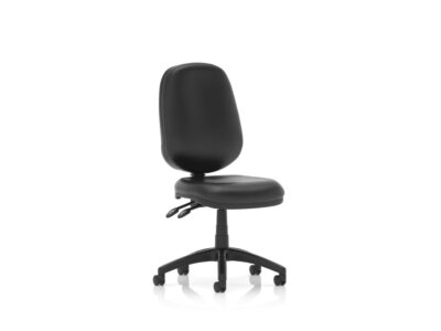 Esme – Multicolour Operator Office Chair No Arms Leather Black No Arms