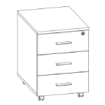 Moka Pedestal 3 Drawers (1)