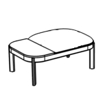 L975 x D650 x H450 mm( Bench with Seat Pad)