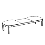 L1950 x D650 x H450 mm (Bench with Seat Pad)