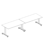 Medium Rectangular Shape Table (8 ,12 and 16 Persons)