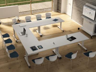 Vigente 5 – Rectangular And U Shaped Foldable Meeting Table Main Img