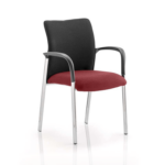 Academy Visitor Chair In Multicolor With Arms Ginseng Chilli