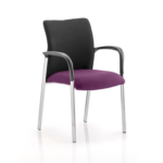 Academy Visitor Chair In Multicolor With Arms Tansy Purple