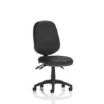 Esme – Multicolour Operator Office Chair Black Bonded Leather No Arms