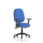 Esme – Multicolour Operator Office Chair Blue Fabric Ha Arms