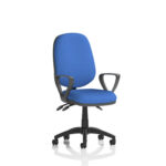 Esme – Multicolour Operator Office Chair Blue Fabric Loop Arms