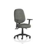 Esme – Multicolour Operator Office Chair Charcoal Fabric Ha Arms