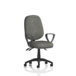 Esme – Multicolour Operator Office Chair Charcoal Fabric Loop Arms