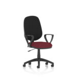 Esme – Multicolour Operator Office Chair Ginseng Chilli Black Loop Arms