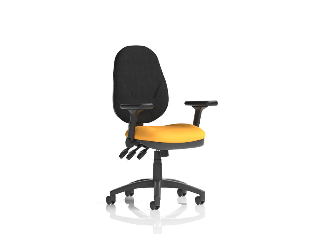 Esme – Multicolour Operator Office Chair Ha Arms Senna Yellow Black Back