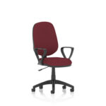 Esme – Multicolour Operator Office Chair Loop Arms Ginseng Chilli