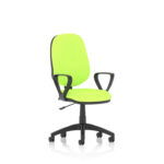 Esme – Multicolour Operator Office Chair Loop Arms Myrrh Green