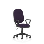 Esme – Multicolour Operator Office Chair Loop Arms Tansy Purple