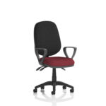 Esme – Multicolour Operator Office Chair Loop Arms Ginseng Chilli Black