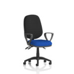 Esme – Multicolour Operator Office Chair Loop Arms Stevia Blue Black