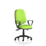 Esme – Multicolour Operator Office Chair Myrrh Green Loop Arms