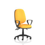 Esme – Multicolour Operator Office Chair Senna Yellow Loop Arms