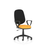 Esme – Multicolour Operator Office Chair Senna Yellow Black Loop Arms