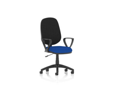 Esme – Multicolour Operator Office Chair Stevia Blue Black Loop Arms