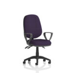 Esme – Multicolour Operator Office Chair Tansy Purple Loop Arms