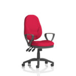 Esme – Multicolour Operator Office Chair With Loop Arms Bergamot Cherry