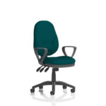 Esme – Multicolour Operator Office Chair With Loop Arms Maringa Teal