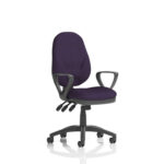 Esme – Multicolour Operator Office Chair With Loop Arms Tansy Purple