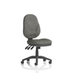 Esme – Multicolour Operator Office Chair Without Arms Charcoal Fabric