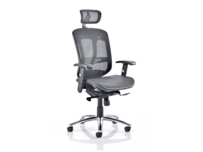 Miles Black Mesh Back Task Chair With Optional Headrest 02