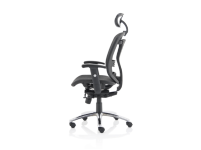 Miles Black Mesh Back Task Chair With Optional Headrest 05