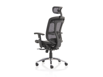 Miles Black Mesh Back Task Chair With Optional Headrest 06