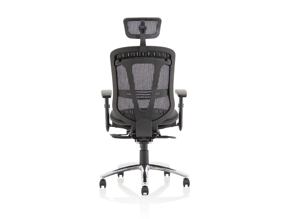 Miles Black Mesh Back Task Chair With Optional Headrest 07