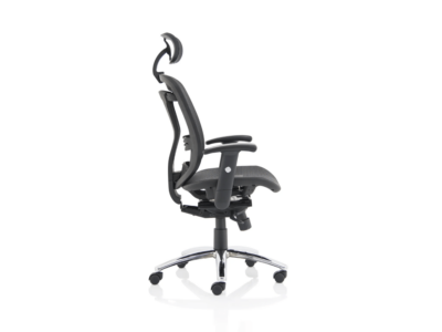 Miles Black Mesh Back Task Chair With Optional Headrest 08