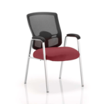 Oregon – Straight Chrome Leg Visitor Chair With Mesh Back Chilli 150x150