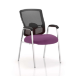 Oregon – Straight Chrome Leg Visitor Chair With Mesh Back Purple 150x150