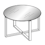 Round Shape Table (4 Persons)