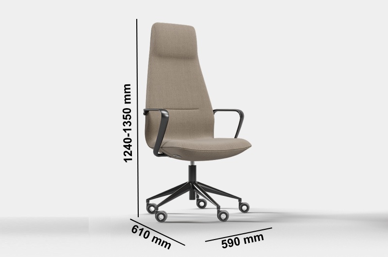 Alvaro Medium And High Back Executive Chair Size Image