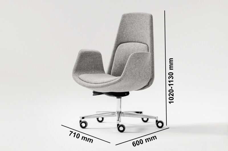 Mason Medium And High Back Executive Chair Size