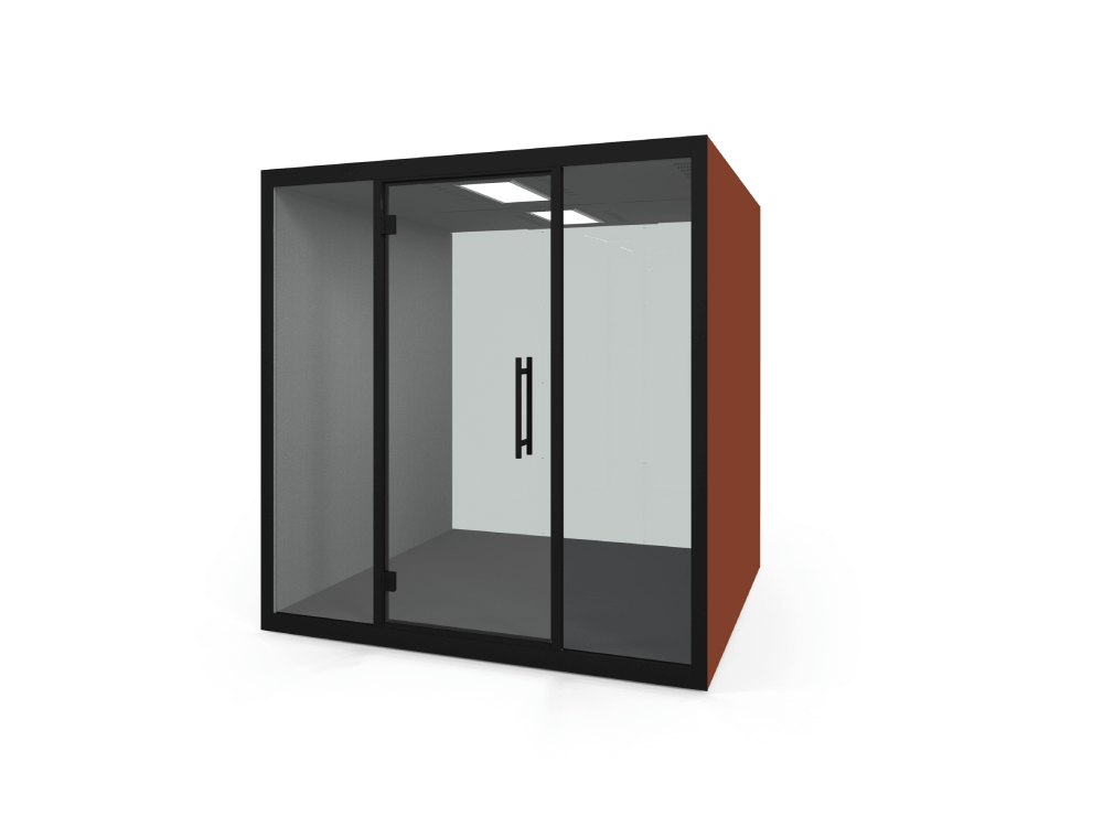 Carina – Office Phone Booth 6 Person Paprika